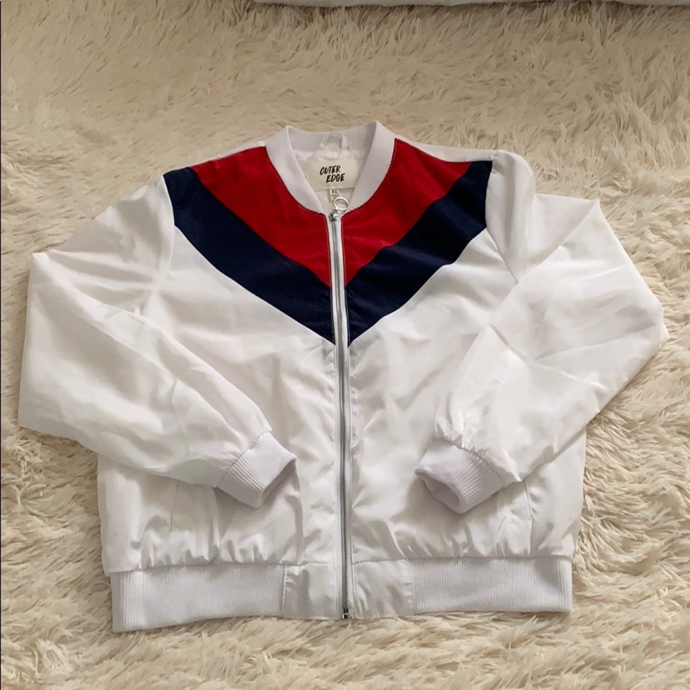 Color block bomber